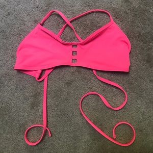 Jolyn hot pink bathing suit top size xxl